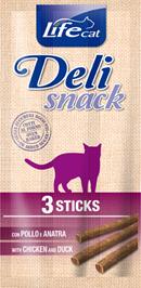 Ласощі для котів Палички LifeCat Delisnack з качкою та куркою 3 шт\уп по 15 гр
