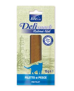 Ласощі для котів Свіже вакумоване філе LifeCat Delisnack Fillet Риба 90 гр
