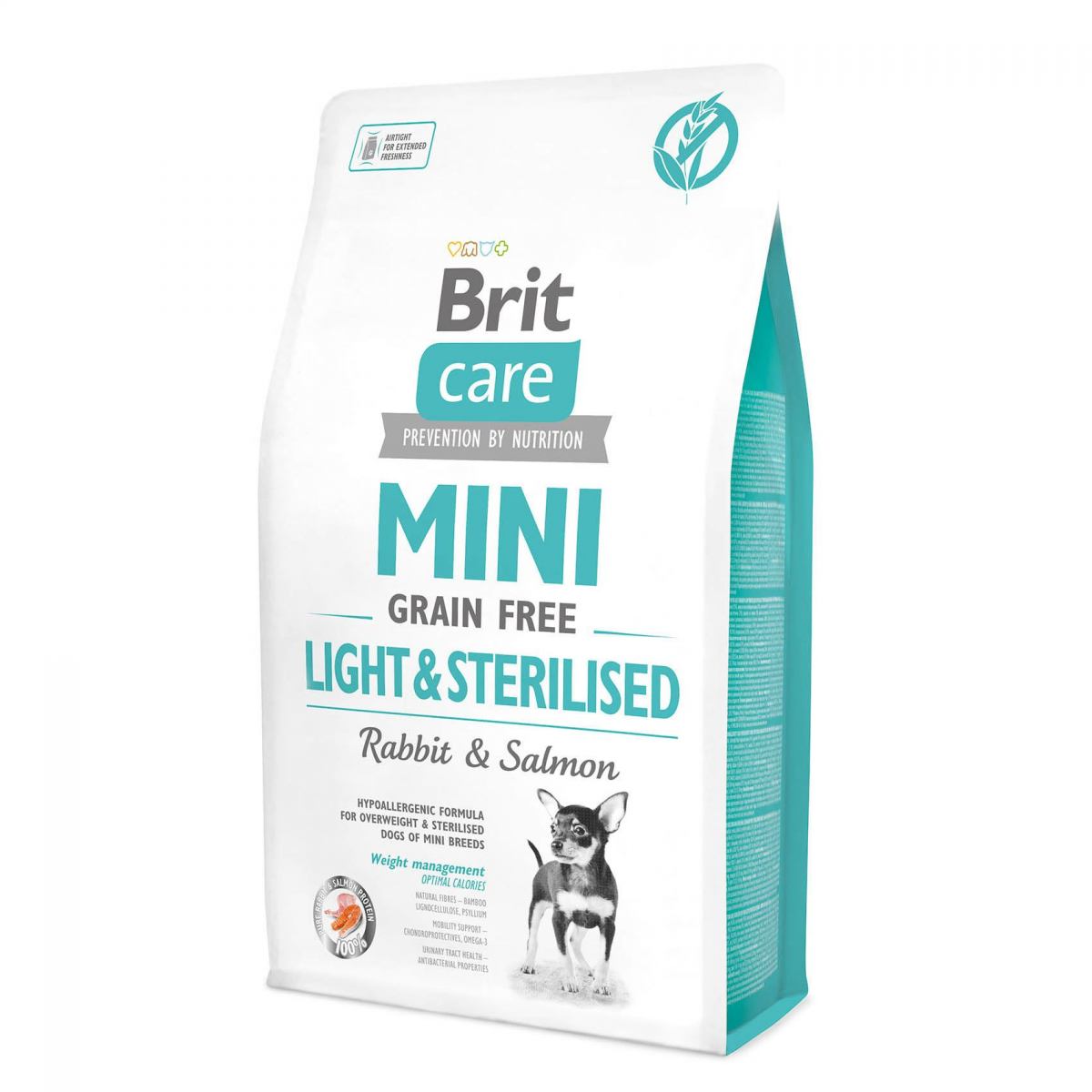 Brit Care GF Mini Light & Sterilised 2кг (лосось та кролик)