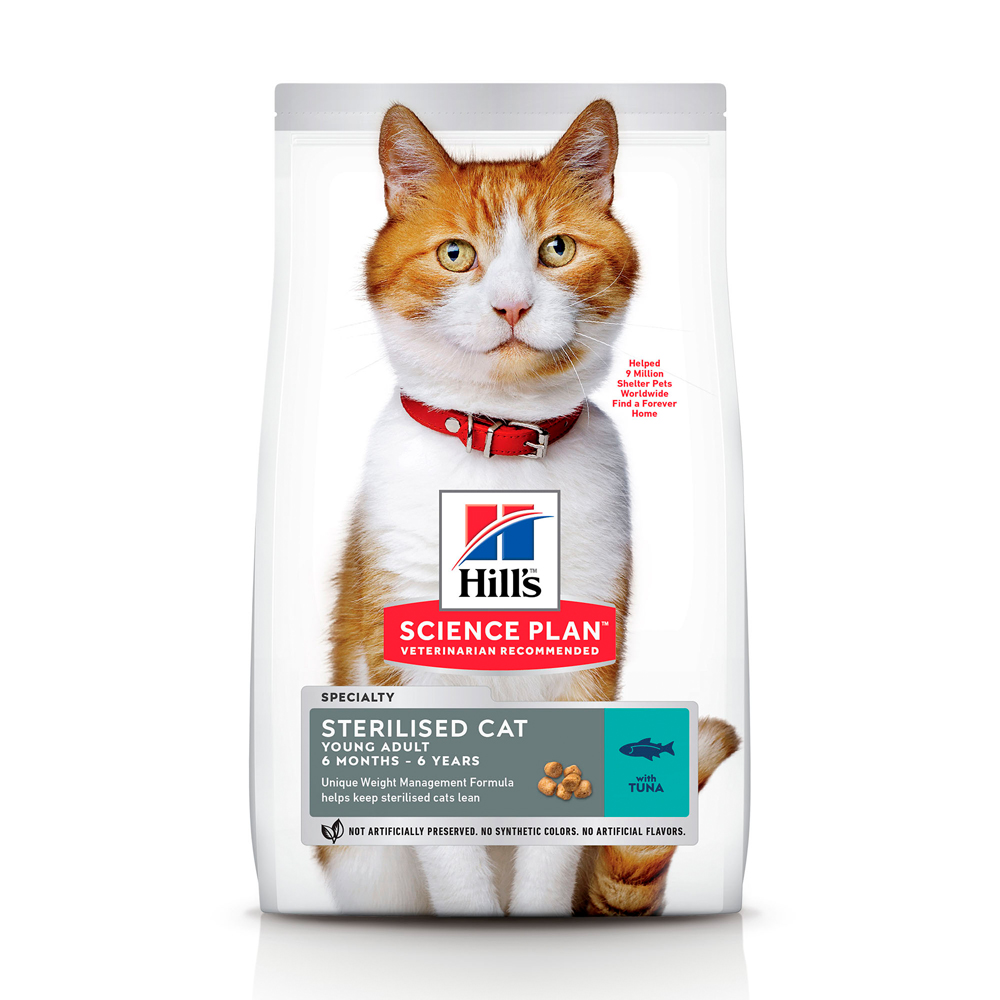 HILL’S SCIENCE PLAN Young Adult Sterilised Cat Сухий Корм для Котів з Тунцем 300 г