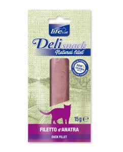Ласощі для котів Свіже вакумоване філе LifeCat DeliSnack Fillet Качка 90 гр