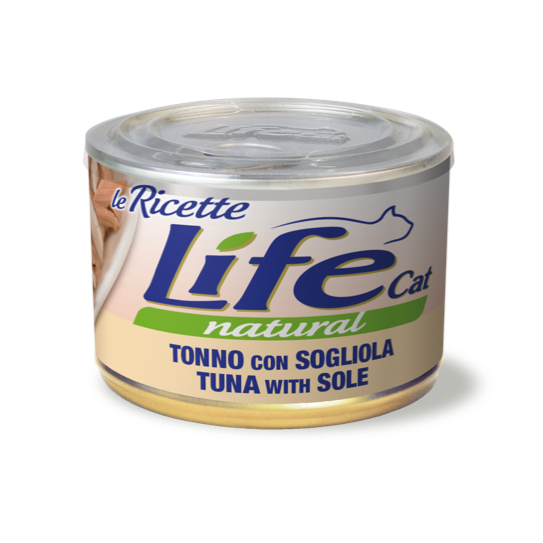 LifeCat Вологий корм з тунцем та камбалою 150 грамів