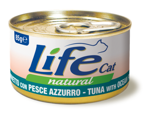 LifeCat Вологий корм з тунцем та океанічною рибою 85 грамів