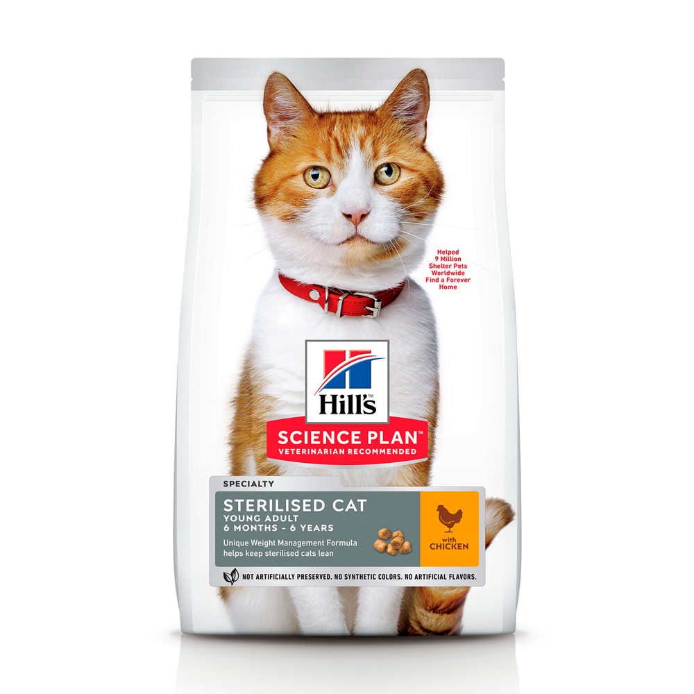 HILL’S SCIENCE PLAN Young Adult Sterilised Cat Сухий Корм для Котів з Куркою 300 г