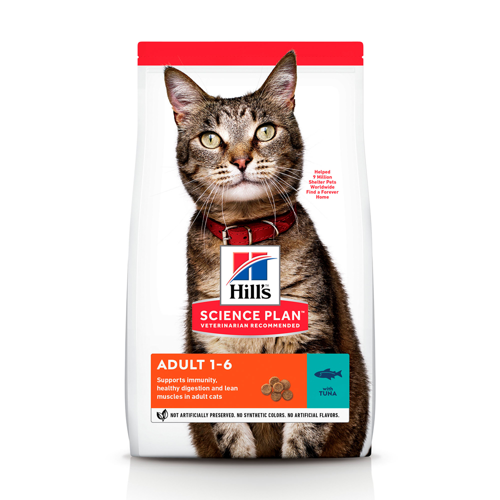 HILL’S SCIENCE PLAN Adult Сухий Корм для Котів з Тунцем 1,5 кг