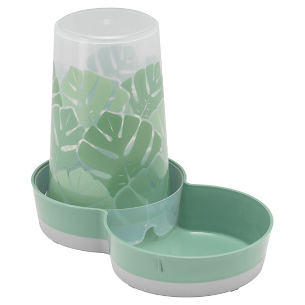 Автогодівниця-автопоїлка Moderna Tasty Large Eden 2в1 для кішок, світло-зелений, 1.5 л