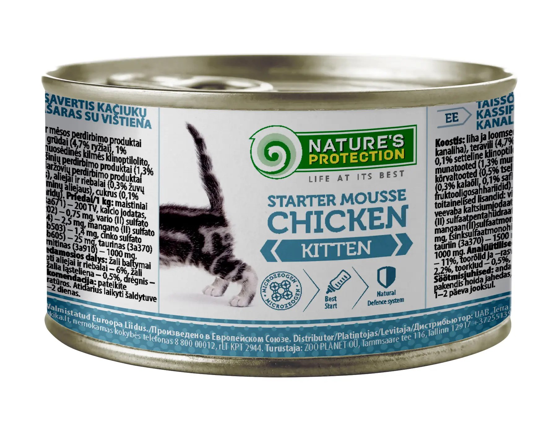 Nature's Protection Консерви Cat Kitten Starter Mousse Chicken 200 g Мус для кошенят курка