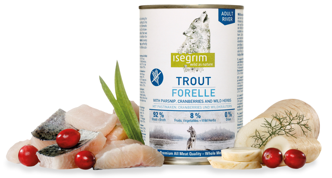 ISEGRIM Trout with Parsnip, Cranberries & Wild Herbs 800г Форель з пастернаком, клюквою та дикорослими травами