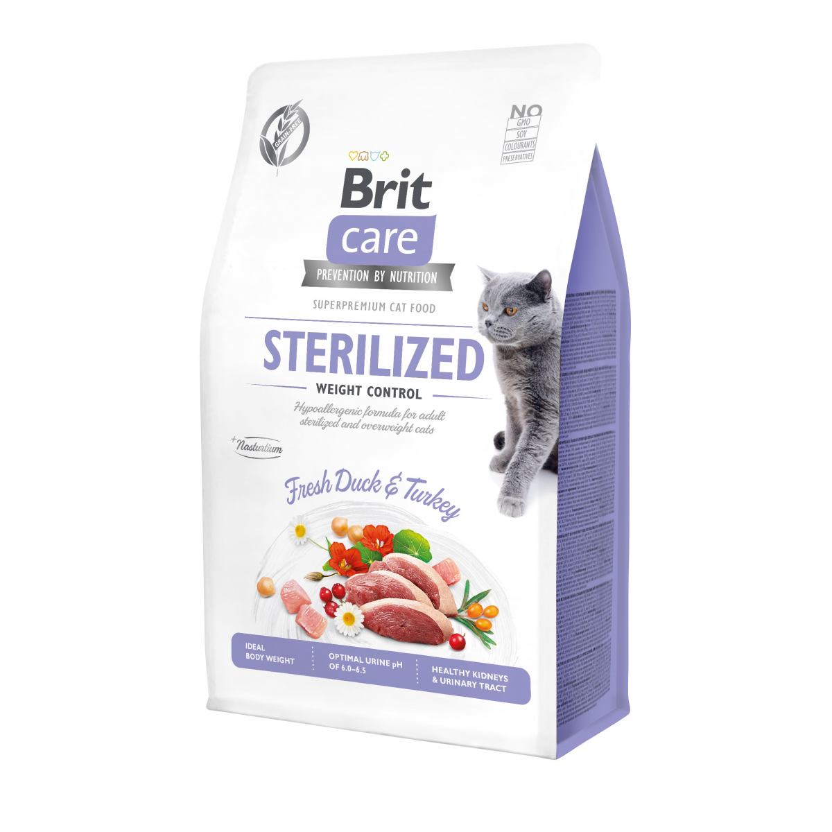 Brit Care Cat GF Sterilized Weight Control, 2кг