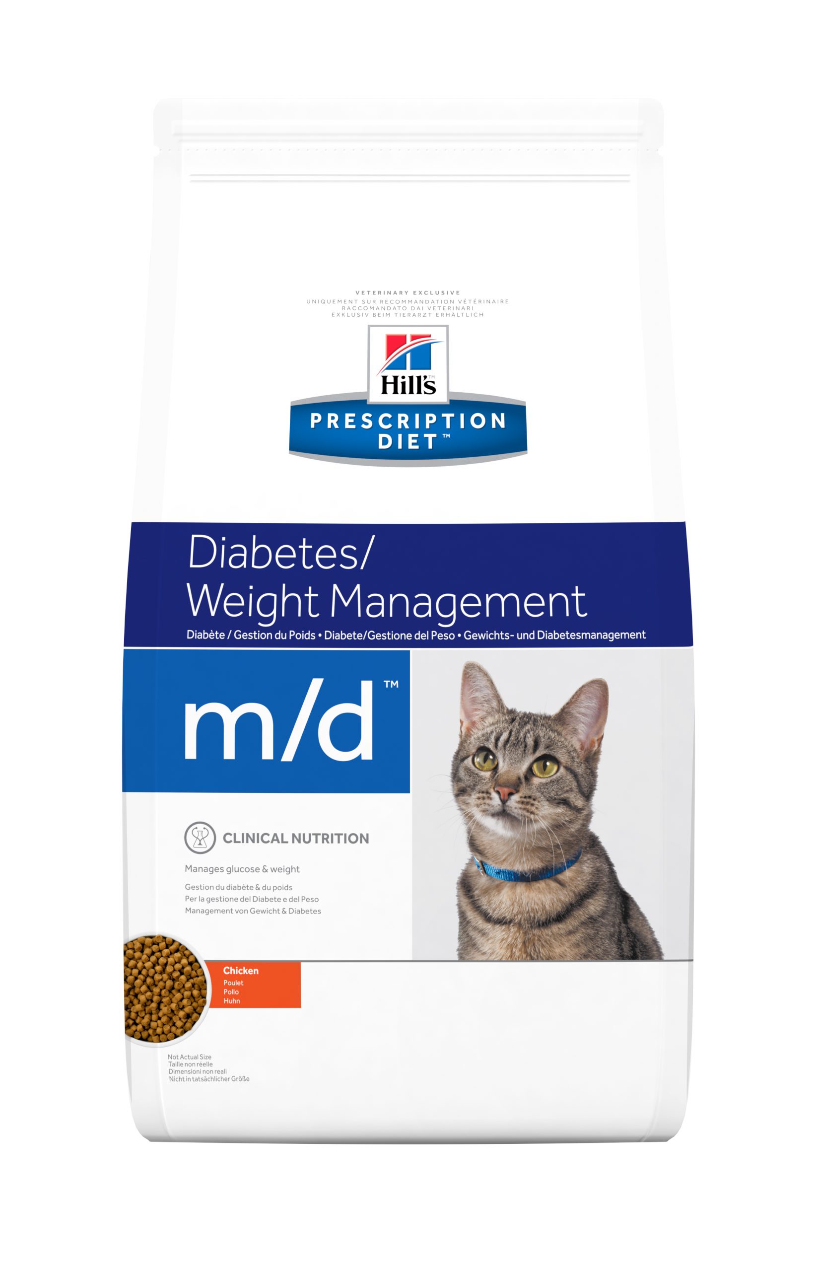 HILL’S PRESCRIPTION DIET m/d Diabetes/Weight Management Сухий Корм для Котів з Куркою 1,5 кг