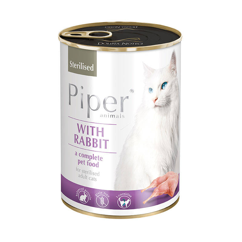 Консерва DN Piper cat стерилізовані з кроликом 400гр