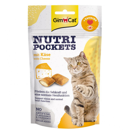 GimCat Nutri Pockets Сир + Таурин 60 г