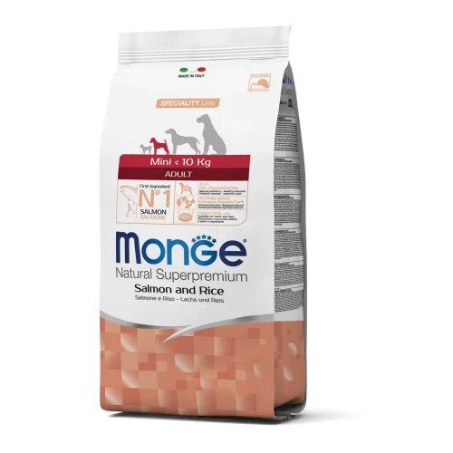 Monge Dog Mini Adult, для собак малих порід, лосось та рис, 800 г