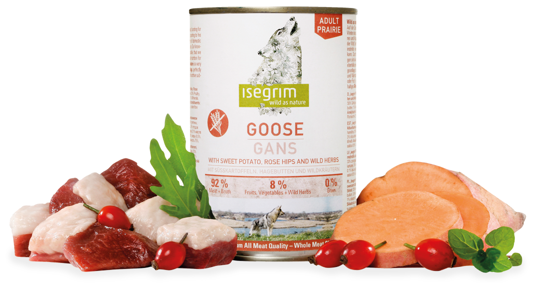 ISEGRIM Goose with Sweet Potato, Rose Hip & Wild Herbs 800g Гуска з бататом, шипшиною та дикорослими травами