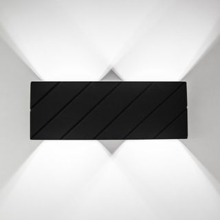 Світильник гіпсовий настінний, бра LUMINARIA CHESTER DOUBLE S2202-2 BK (Чорний)
