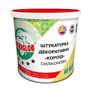 Декоративна силіконова штукатурка ANSERGLOB «короїд» 2,5/25 кг
