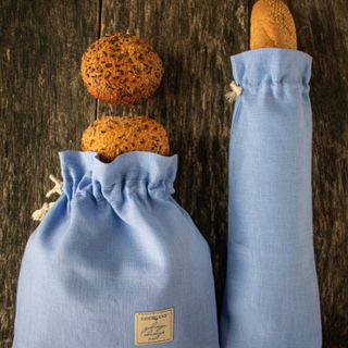 Багетниця Блакитна, 100% льон.